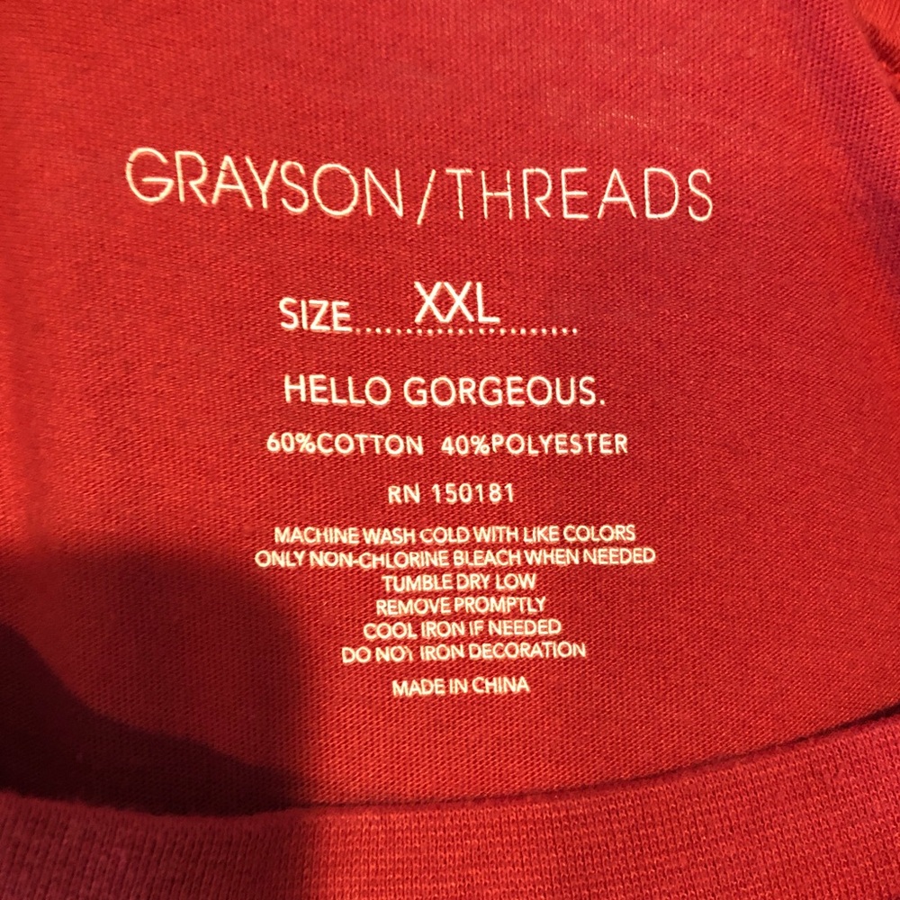 Grayson Threads Red Rabbit T-Shirt - Picture 2 of 2
